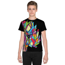 Load image into Gallery viewer, Zebra Youth crew neck t-shirt