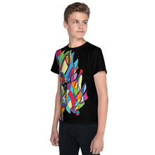 Load image into Gallery viewer, Zebra Youth crew neck t-shirt