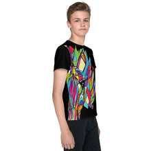 Load image into Gallery viewer, Zebra Youth crew neck t-shirt