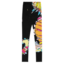 Load image into Gallery viewer, Black Seahorse Youth Leggings