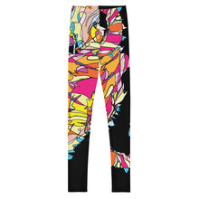 Load image into Gallery viewer, Black Seahorse Youth Leggings