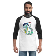 Load image into Gallery viewer, Snake 3/4 sleeve raglan shirt
