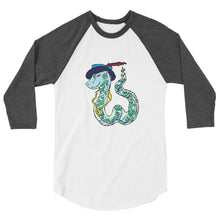 Load image into Gallery viewer, Snake 3/4 sleeve raglan shirt