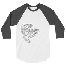 Load image into Gallery viewer, KL Lizard 3/4 sleeve raglan shirt
