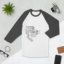 Load image into Gallery viewer, KL Lizard 3/4 sleeve raglan shirt