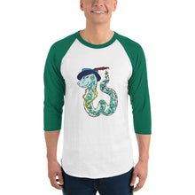 Load image into Gallery viewer, Snake 3/4 sleeve raglan shirt