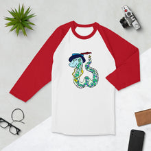 Load image into Gallery viewer, Snake 3/4 sleeve raglan shirt