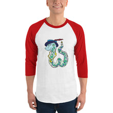Load image into Gallery viewer, Snake 3/4 sleeve raglan shirt