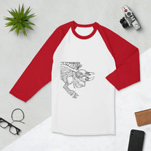 Load image into Gallery viewer, KL Lizard 3/4 sleeve raglan shirt