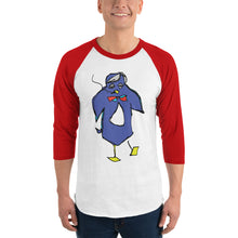 Load image into Gallery viewer, TD Penguin 3/4 sleeve raglan shirt