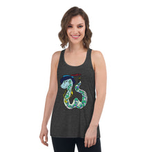 Load image into Gallery viewer, Snake Women's Flowy Racerback Tank