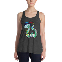 Load image into Gallery viewer, Snake Women's Flowy Racerback Tank