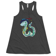 Load image into Gallery viewer, Snake Women's Flowy Racerback Tank