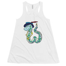 Load image into Gallery viewer, Snake Women's Flowy Racerback Tank
