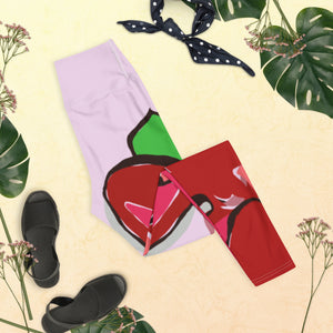 Selago Poinsettia Yoga Leggings